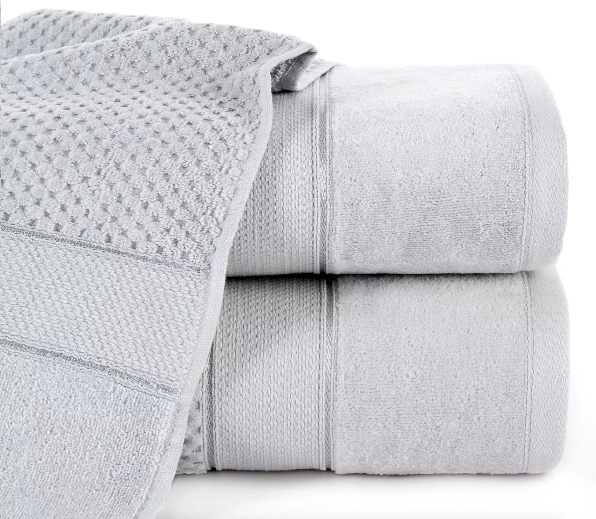 Luxe Katoenen Badlaken Jessi 90x150cm, 500g/m², Zilver