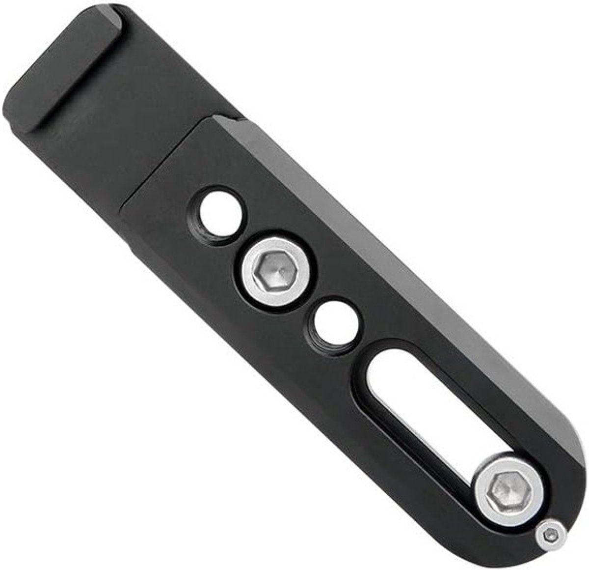 NATO Rail 80mm met ingebouwde cold shoe voor camera cage en NATO handgreep klem, ideaal voor videoproductie en stabilisatie