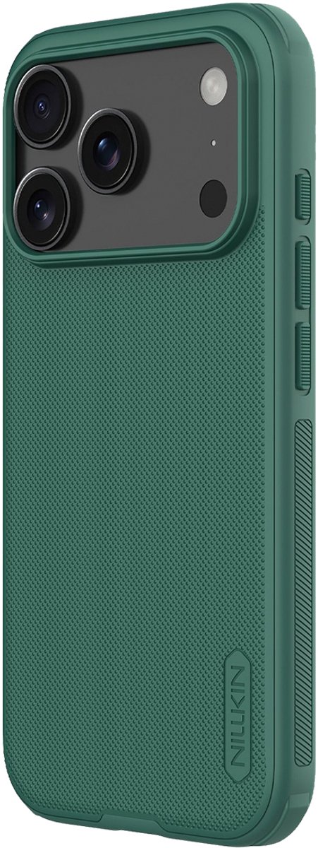 Nillkin, Hoesje Geschikt Voor iPhone 17 Pro Bi-Materiaal Super Frosted Pro, Donkergroen