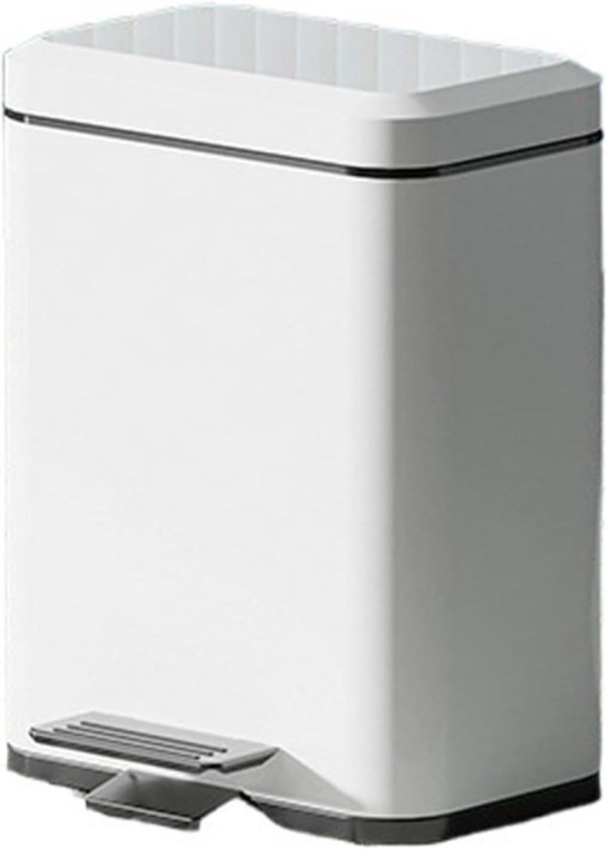 Keukenprullenbak - Afvalbak - Huishoudelijk Afval - Soft-close Deksel - 25 Liter - Wit