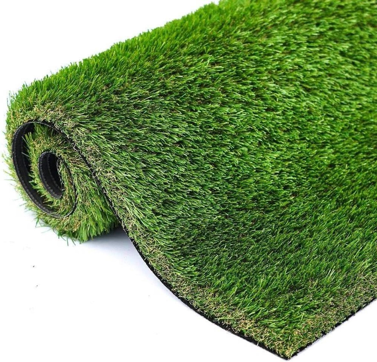 Kunstgras Gazon - Realistisch Tapijt - Tuin Aankleden - Onderhoudsarm - 4 x 1 meter - Groen