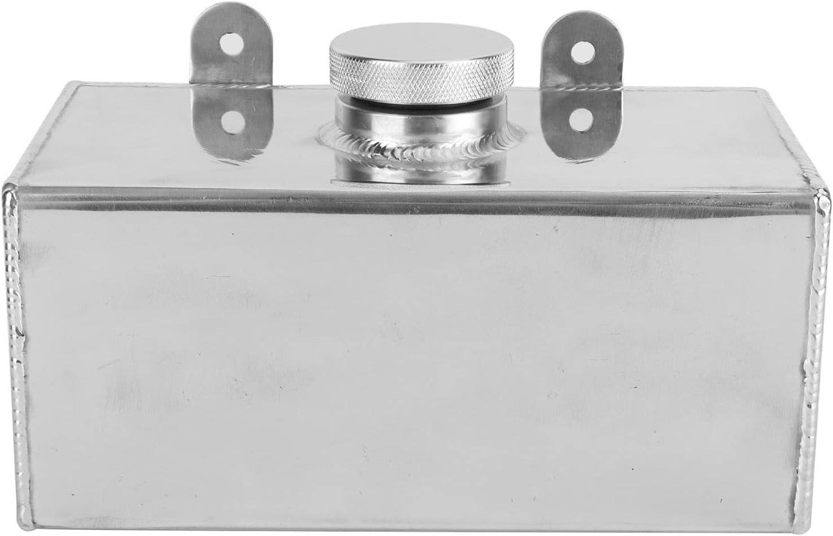 Ruitensproeierfles - Wasmachinefles - Universele Opslag - Gepolijst Aluminium - 2L Capaciteit - Zilver