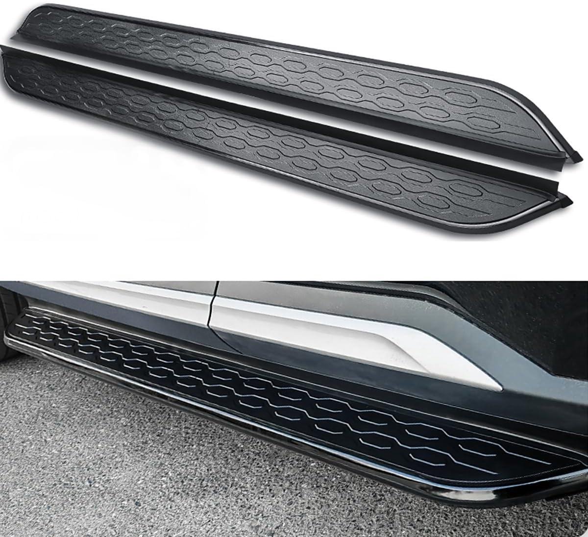 Zijstappen - Treeplanken Nerf Bars - Veilig Instappen - Hoge Kwaliteit Aluminium - Set van 2 - Zwart