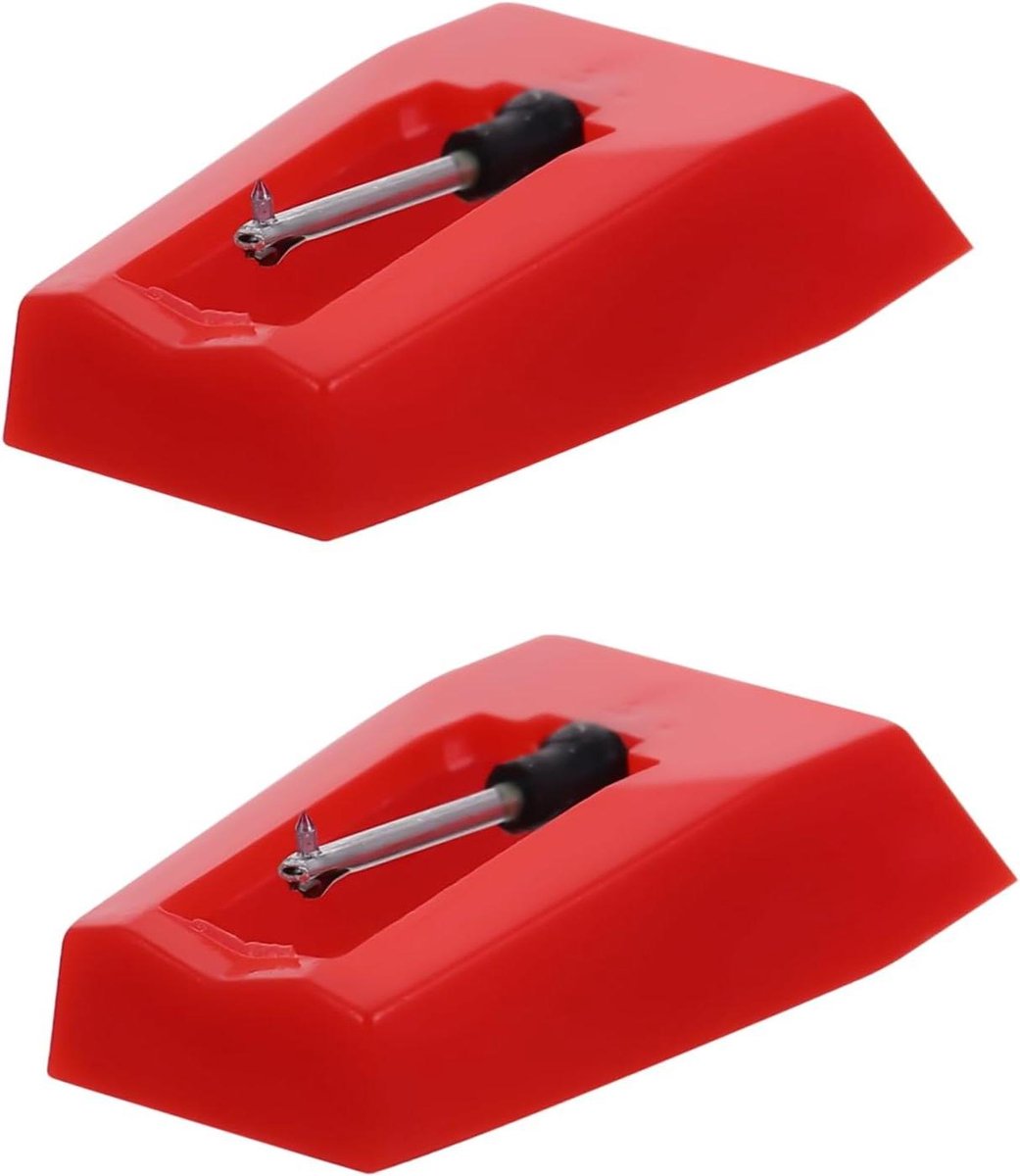 Platenspeler Naald - Vervangende Stylus - Muziek Luisteren - Stabiele Eigenschappen - 2 Gram - Rood