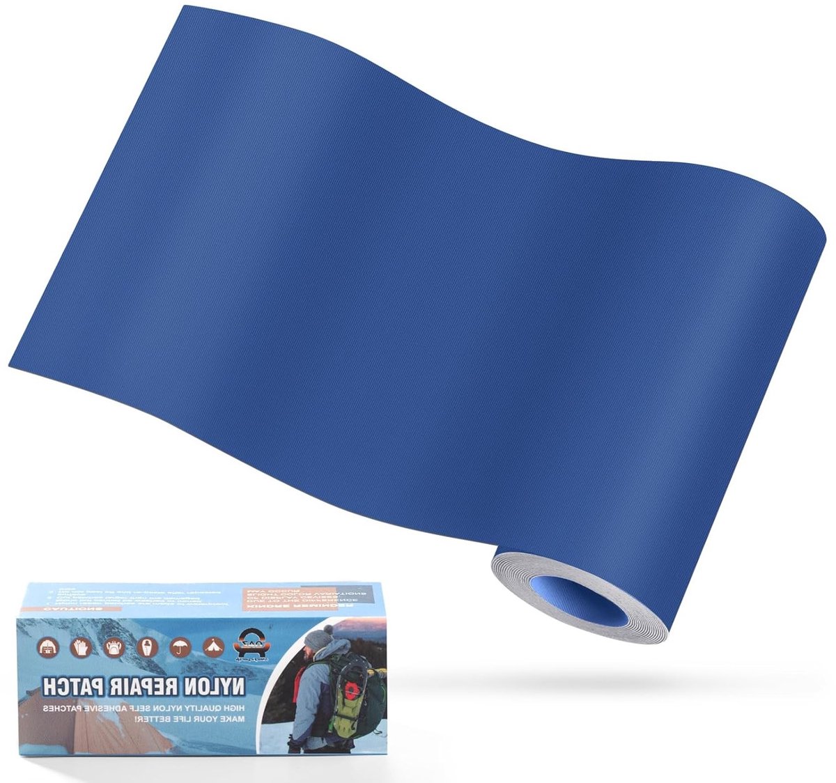 Zelfklevende Nylon Patches voor Waterdichte Reparaties - 10x160cm, Perfect voor Tenten, Donsjacks, Slaapzakken en Meer