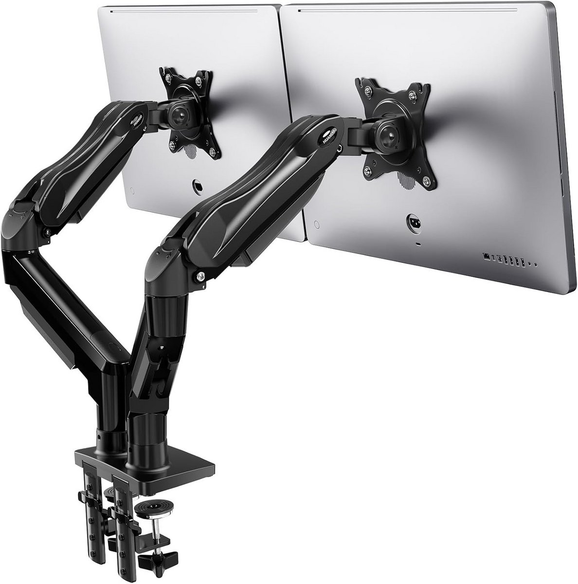 Monitor Arm 2 Schermen - Standaard - Verhoger - klembeugel