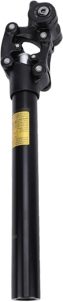 Verende Zadelpen - Fietszadelpen - Comfortabel Fietsen - Innovatief Klemontwerp - 309 Mm - Zwart