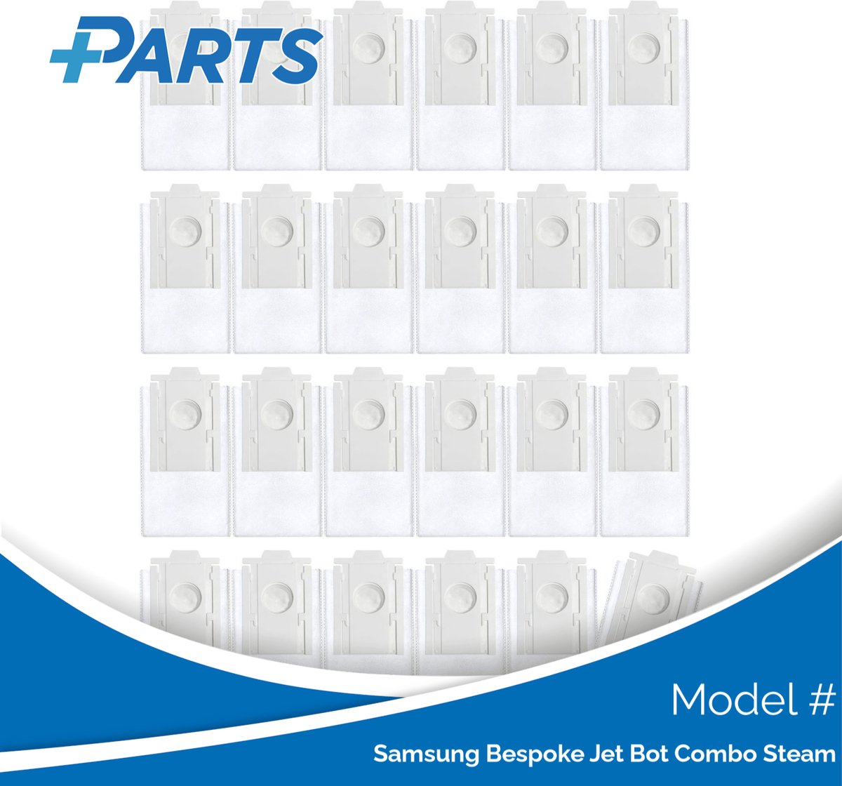 Samsung Bespoke Jet Bot Combo Steam Stofzakken (24 Stuks, Plus.Parts® alternatief voor VCA-RDB95)