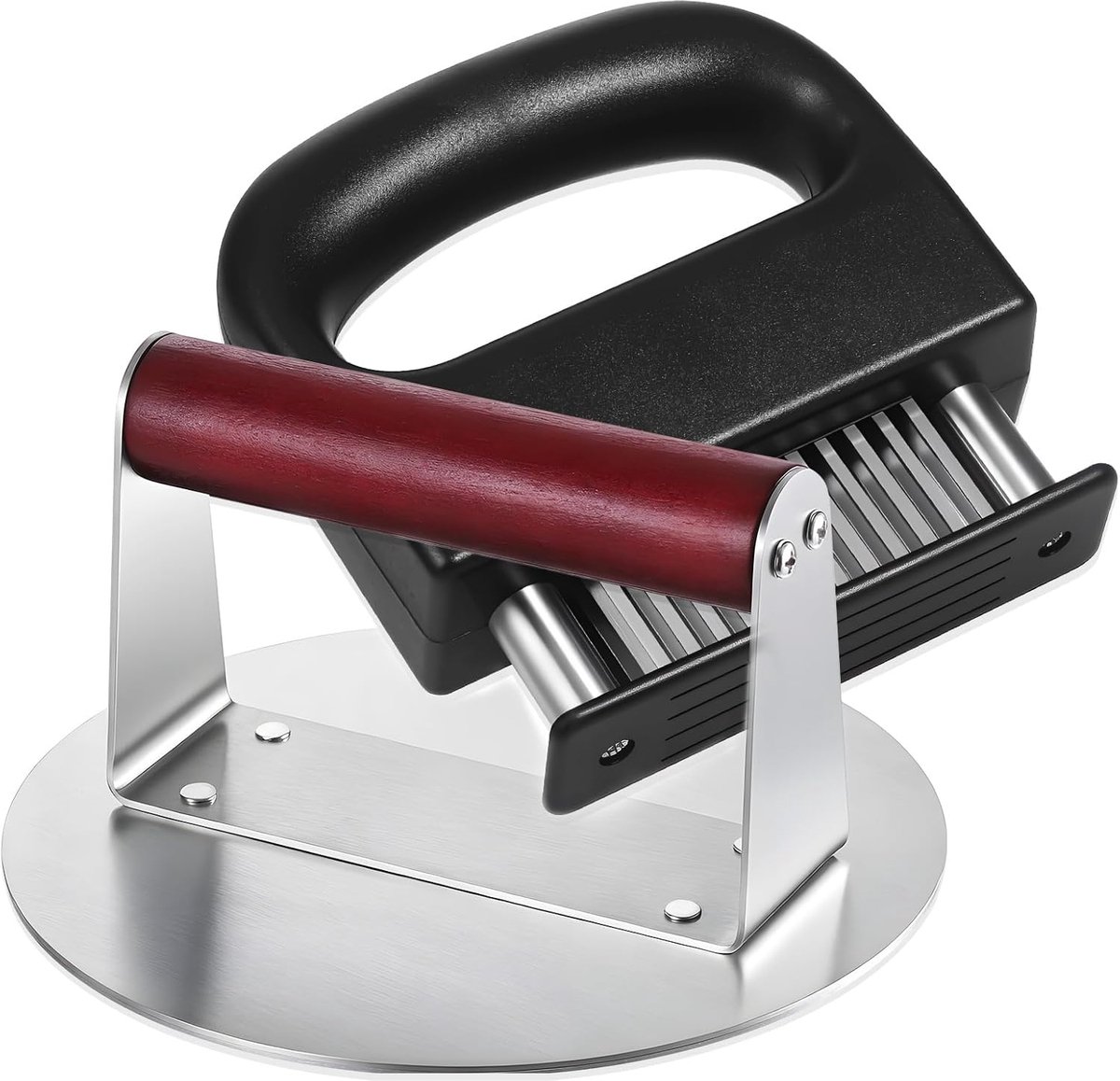 Burger Pers - Vlees Hamer - Vlees Bereiden - 48 Scherpe Messen - 16 cm - Zilverkleurig