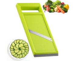 Mandolin Vegetable Slicer, Hand Operated Cucumber Slicer, Stainless Steel Cucumber Slicer, Food Chopper with Ergonomic Handle, Portable Kitchen Slicer, Potato, for Cheese, Onions, Kitchens