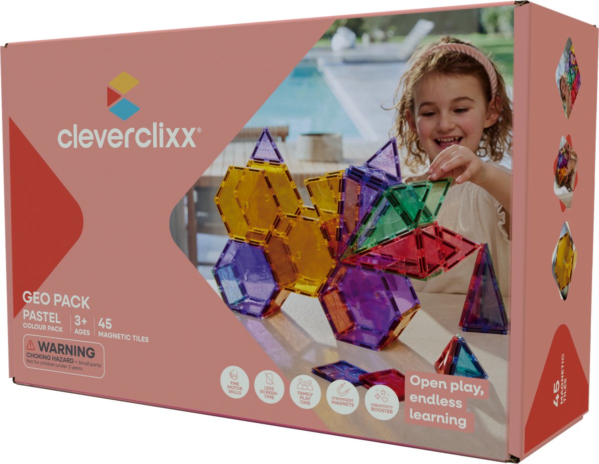 Cleverclixx Geo Pack Pastel | 45 Stuks