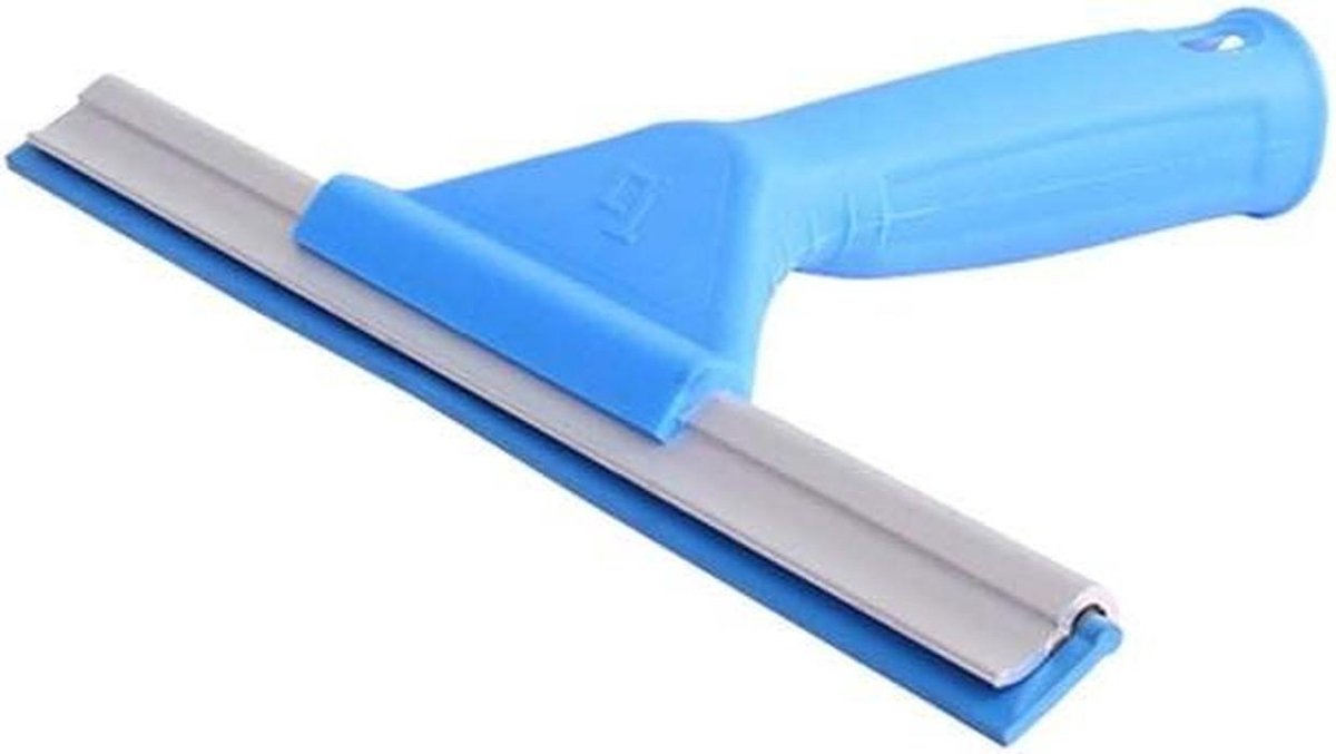 Douche Wisser - Glas Reiniger - Spiegel Schoonmaken - Vervangbare Strip - 25 cm - Zwart