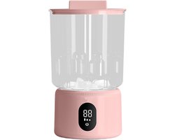 Compacte Wasmachine - Mini Wasmachine - Kleine Was - Draadloos Ontwerp - 1 Liter - Roze
