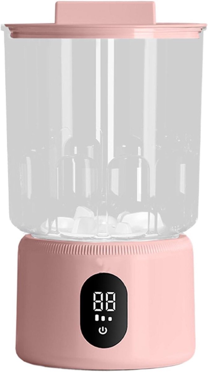 Compacte Wasmachine Mini Wasmachine Kleine Was Draadloos Ontwerp 1 Liter Roze