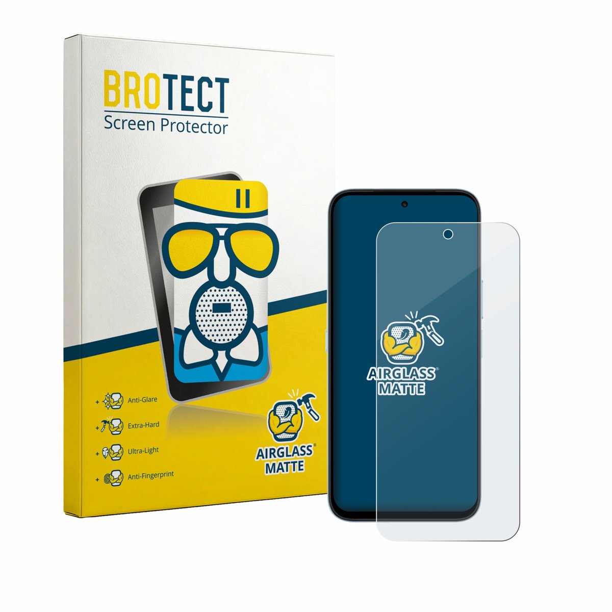 BROTECT - Screenprotector voor Honor Play 80 Plus - Folie Beschermfolie Beschermglas matte