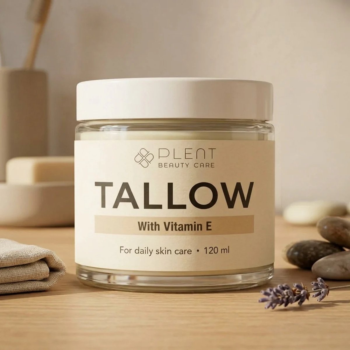 Plent Beauty - Tallow met Vitamine E - 120ml