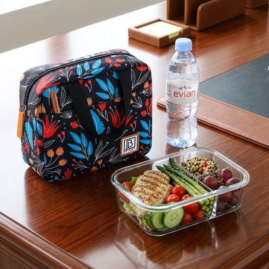 Brisby 4 Laags Geïsoleerde Koeltas - Lunchtas - Kolftas 4 liter - Passion Flower van Brisby — afbeelding 5
