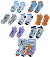 Bluey Sokken 7 Paar - Kindersokken - Enkelsokken - Meerkleurig - Officieel Gelicenseerd