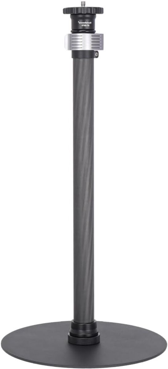 Verstelbare Carbon Fiber Monopod Desk Stand van 40-71 cm voor DSLR Camera, Live Streaming en Vlogging met Stevige Basis