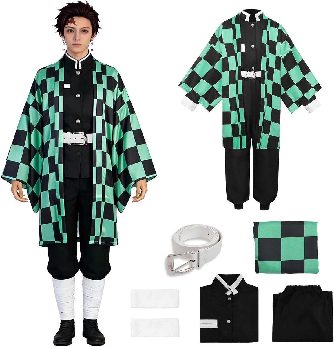 Anime Kostuum voor Giyuu, Shinobu, Mitsuri, Muichirou, Tanjiro, Nezuko en Zenitsu | Cosplay Outfit voor Carnaval, Halloween en Anime Conventies