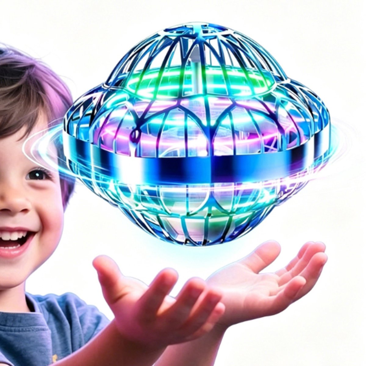 UFO Intelligent Sensor Vliegende Bal Zwevende Schotel Drijvende Bal Technologie Vingertop Gyroscoop Buiten Kinderspeelgoed