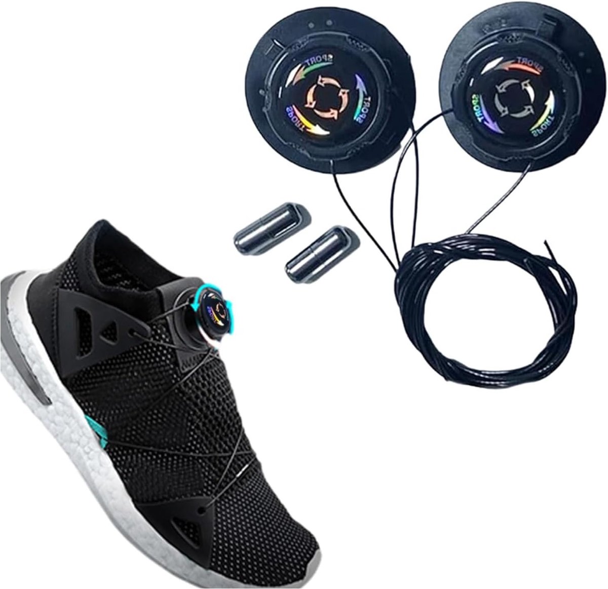 Automatische Twist Lock veters voor sneakers, geen montage nodig, strikloos en comfortabel