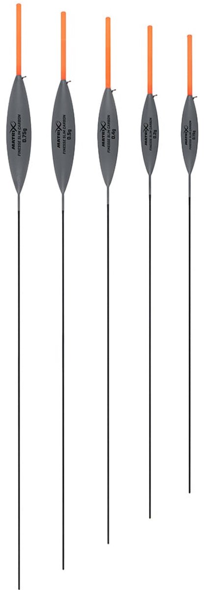 Matrix Finesse Slim Carbon Pole Float – Fijne Winterdobber voor F1’s en Witvis - Maat : 0.30g