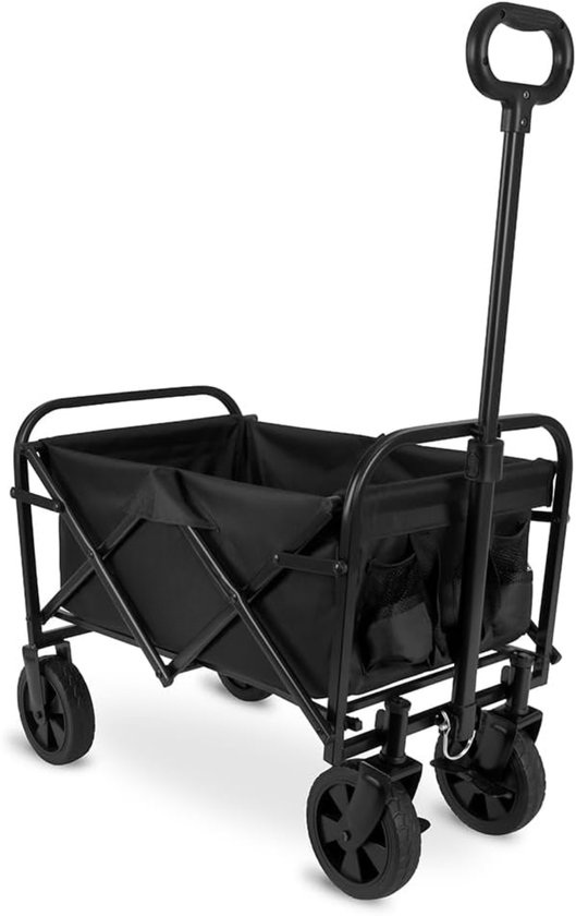 KAD® Bolderkar Opvouwbaar Luchtbanden - Comfortabel Kindervervoer - Bolderkar Kinderenvervoer - Zwart - 95cm x 41cm x 60cm van Kad — afbeelding 4