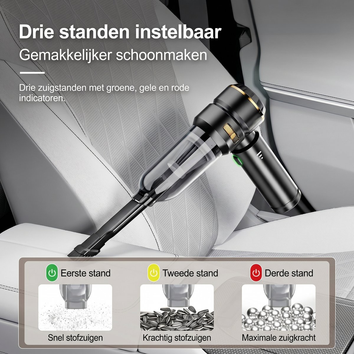 OPTIMERA OPTIMERA 2-in-1 Auto Stofzuiger - afbeelding 5