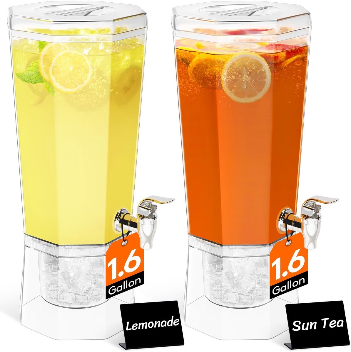 Dailygoods - 6L Drankdispenser met Kraan, Set van 2