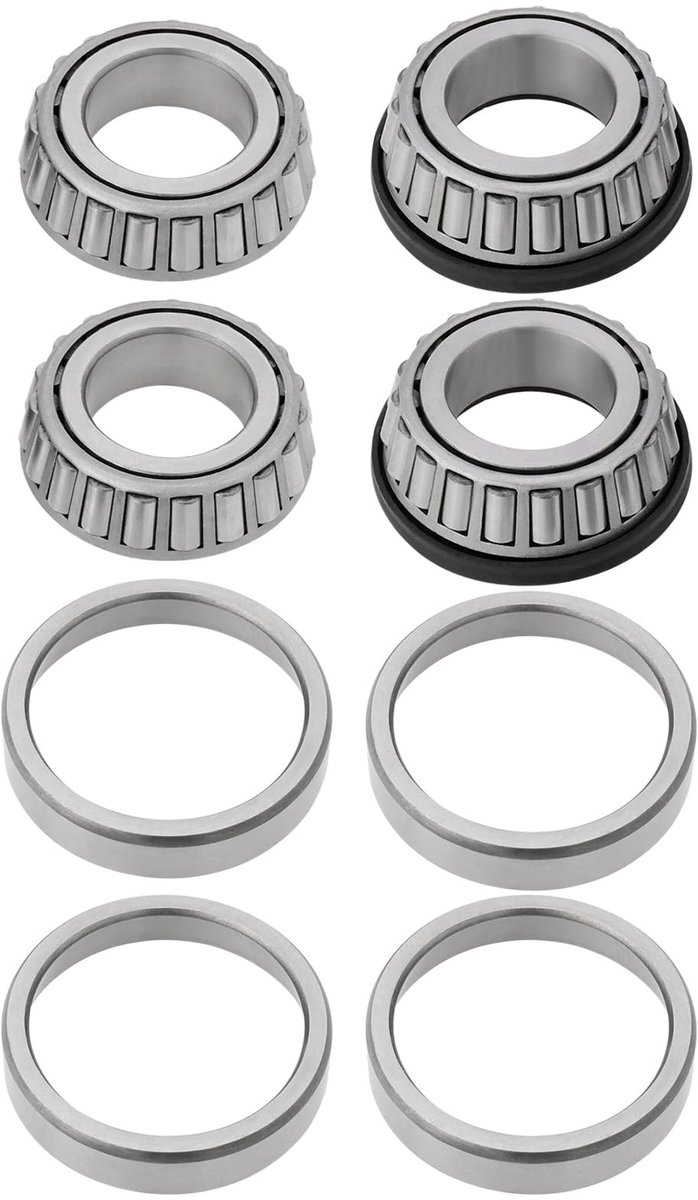 Dailygoods - Aanhangwagen Lager Set - Vervangingslagers - 1 Inch Boring - Geschikt voor Aanhangwagens - Set van 4 Lagers - Robuuste Kwaliteit