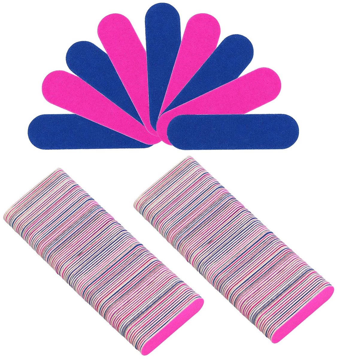 Dailygoods - Professionele Dubbelzijdige Nagelvijlen, 220 Stuks