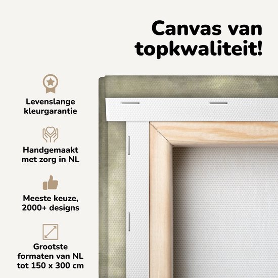 Canvas schilderij 80x40 cm - Wanddecoratie Slag van de verenigde Venetiaanse en Nederlandse vloten - Schilderij van Abraham Beerstraten - Muurdecoratie woonkamer - Slaapkamer decoratie - Kamer accessoires - Schilderijen op canvas