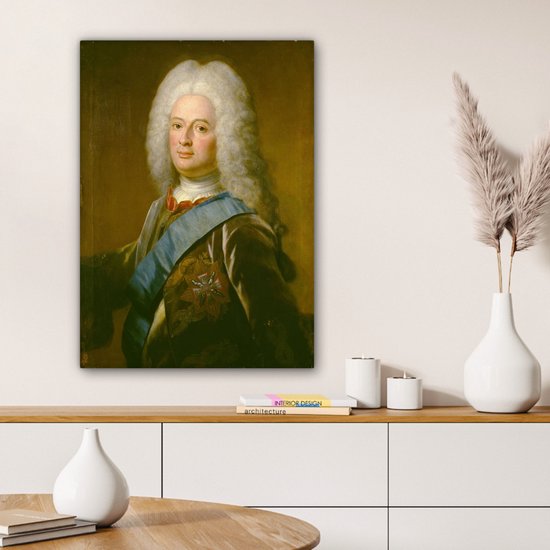 Peintures sur toile - Wilhelm VIII, landgrave de Hesse- Kassel - peinture de Philip van Dijk - 60x80 cm - Décoration murale