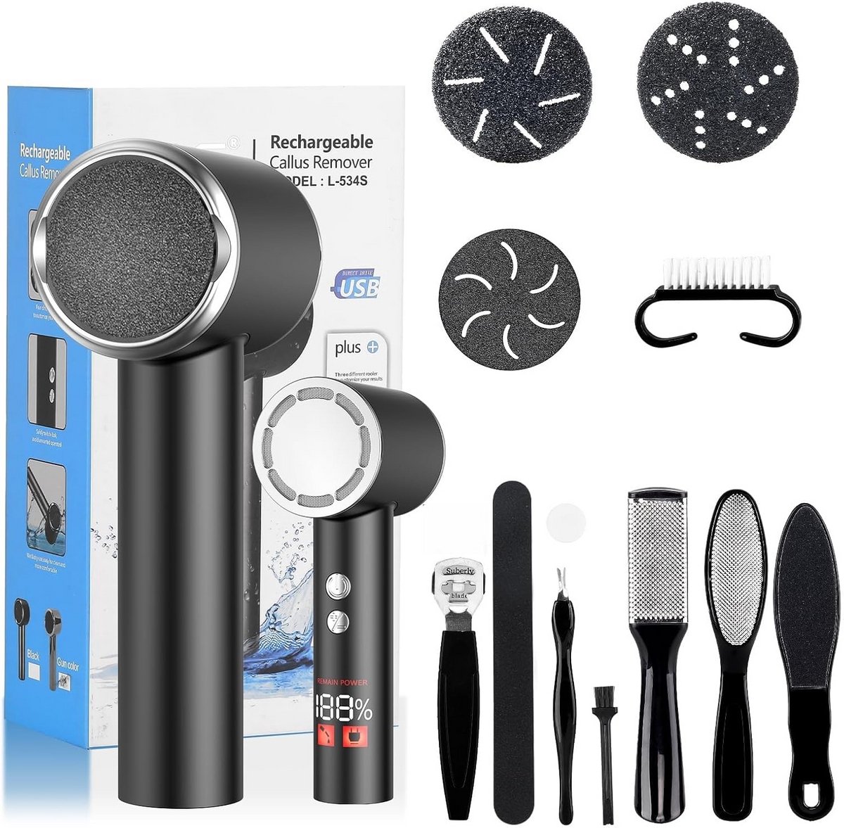 Pedicureset Electrisch Professioneel - Nagelvijl - Nagelfrees - Manicure - Praktisch