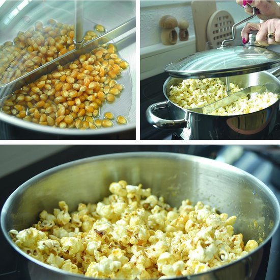 Premium Popcorn Machine - Popcornmakers - Popcornpan - Mais - thuis bioscoop — afbeelding 2