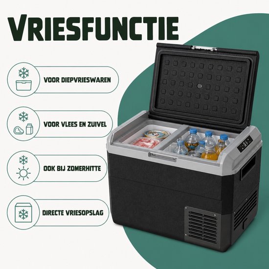 Happy Rhino - Elektrische Koelbox Compressor 50L Dual Zone - Vries- & Verwarmfunctie - Elektrisch 12v van Happy Rhino — afbeelding 3