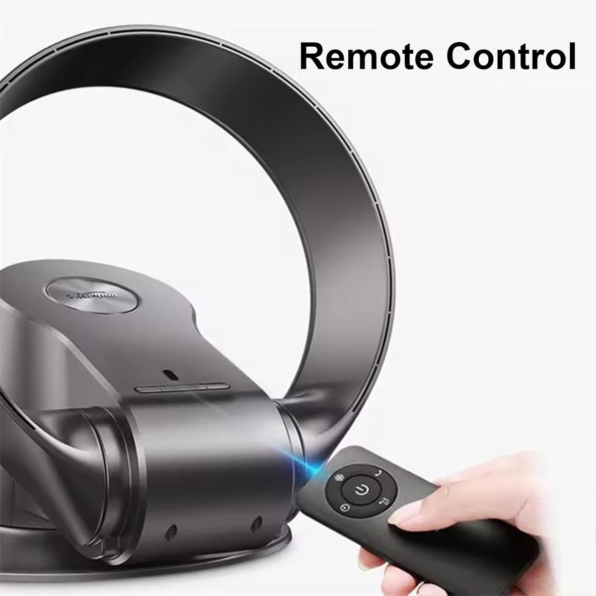 Bladloze Wandventilator 14" - 35W Bladloos Ontwerp (Zilver) thumbnail 3