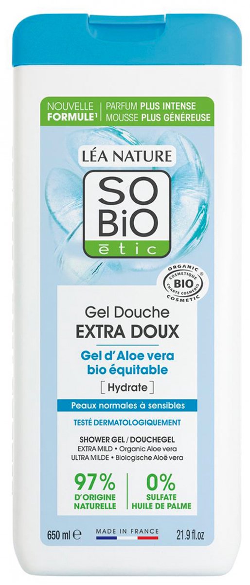 SO'BiO ETIC Extra zachte douchegel met Alo� vera - 650 ml