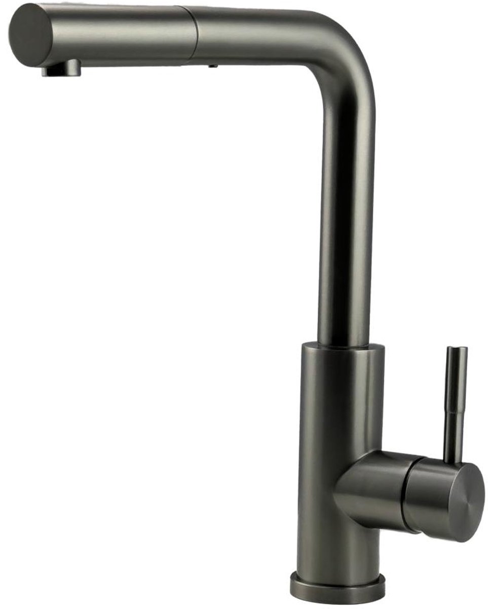 Pure.Sink Elite Steel Spark-S kitchen faucet PVD Gun Metal with pull-out spout PS8041-61