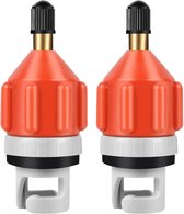 Funmo SUP Ventieladapter Set – 2 Adapters + 9 Mondstukken, Voor Opblaasbare Boten, SUP, Luchtbedden