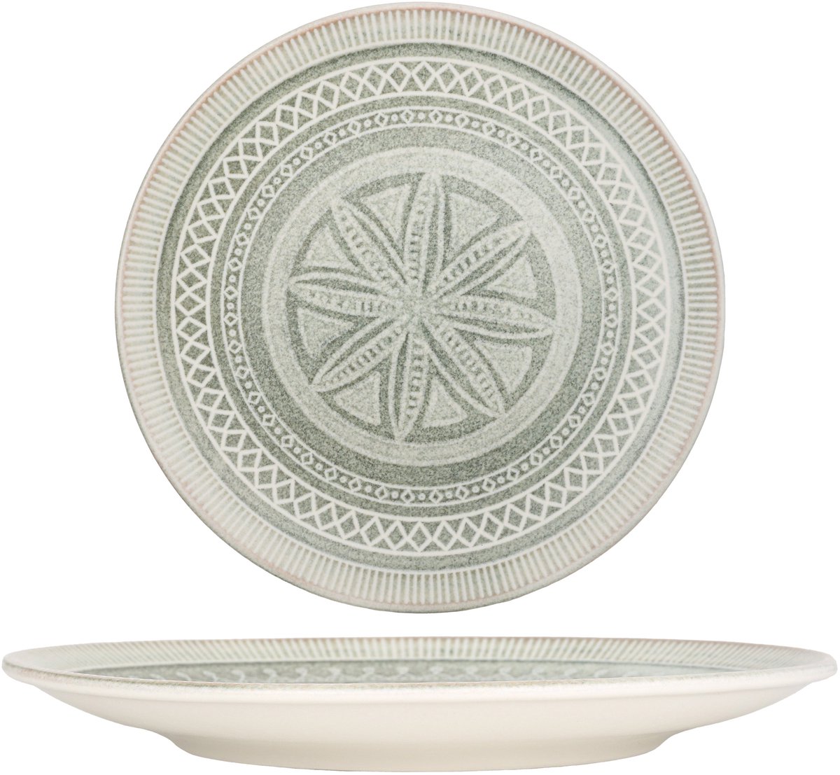 Kütahya Porselen Dinerbord - Miras - Porselein - 27 cm - set van 6