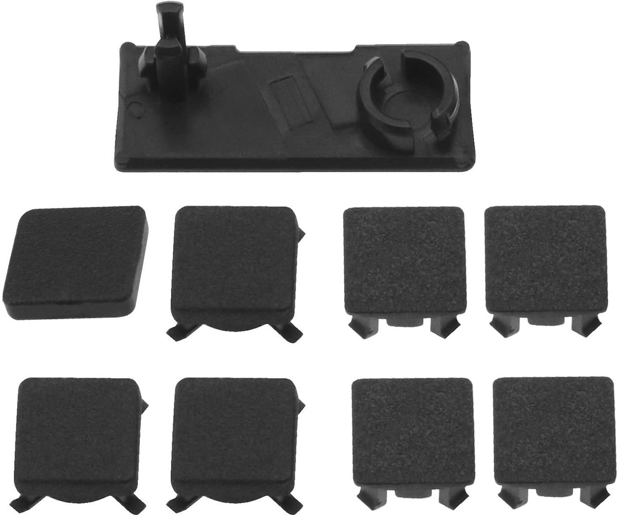 Dailygoods - Dailygoody - Schroef Gat Voeten Kit - Vervangende Voet Covers - Zwart - Duurzaam en Slijtvast - Voor Sony PS3 Slim 2000 3000 - 2 Sets