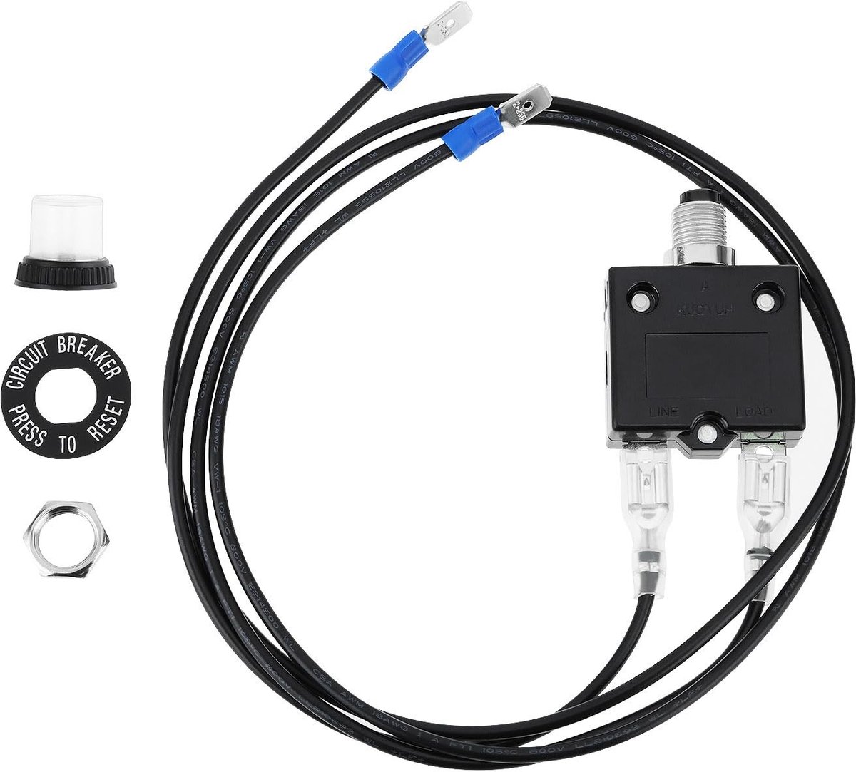Dailygoods - Drukknop Stroomonderbreker 5A voor Elektrische Apparaten