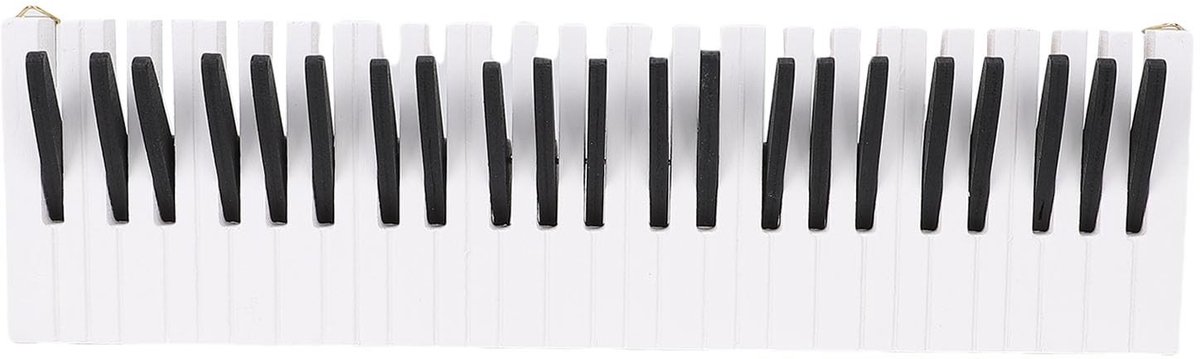 Dailygoods - Houten Jas Haak met Piano Sleutelontwerp