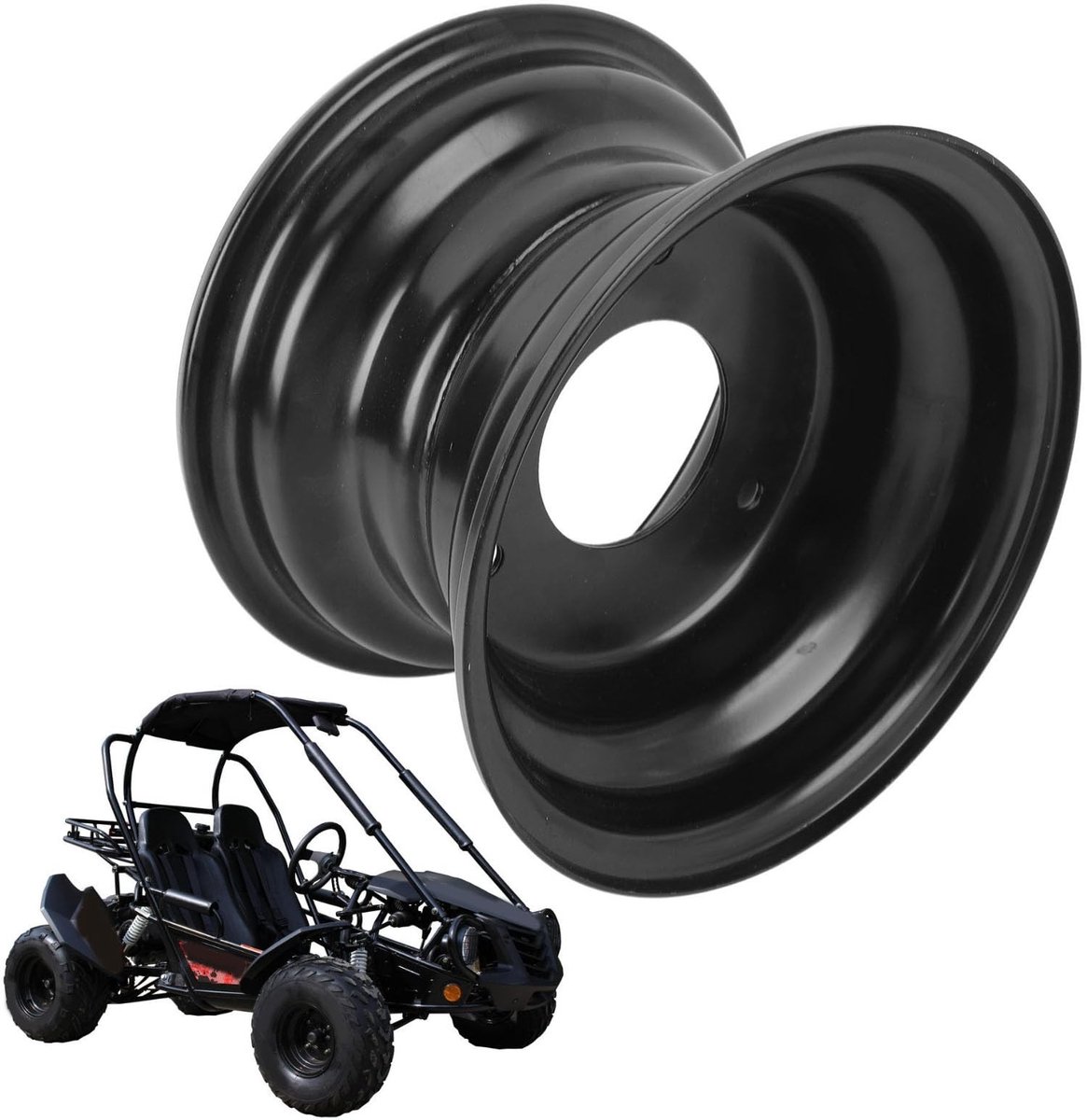 Dailygoods - Aluminium Go Kart Wielrand met 3 Gaten voor Vervanging