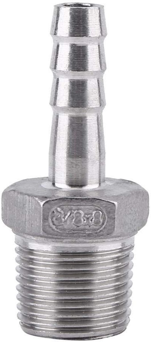 Dailygoods - Dailygoody - Slangconnector - RVS Verbinder - Duurzaam en Corrosiebestendig - 1/8 inch tot 3/4 inch - Voor tuinslangen - Geschikt voor leidingen - RVS...