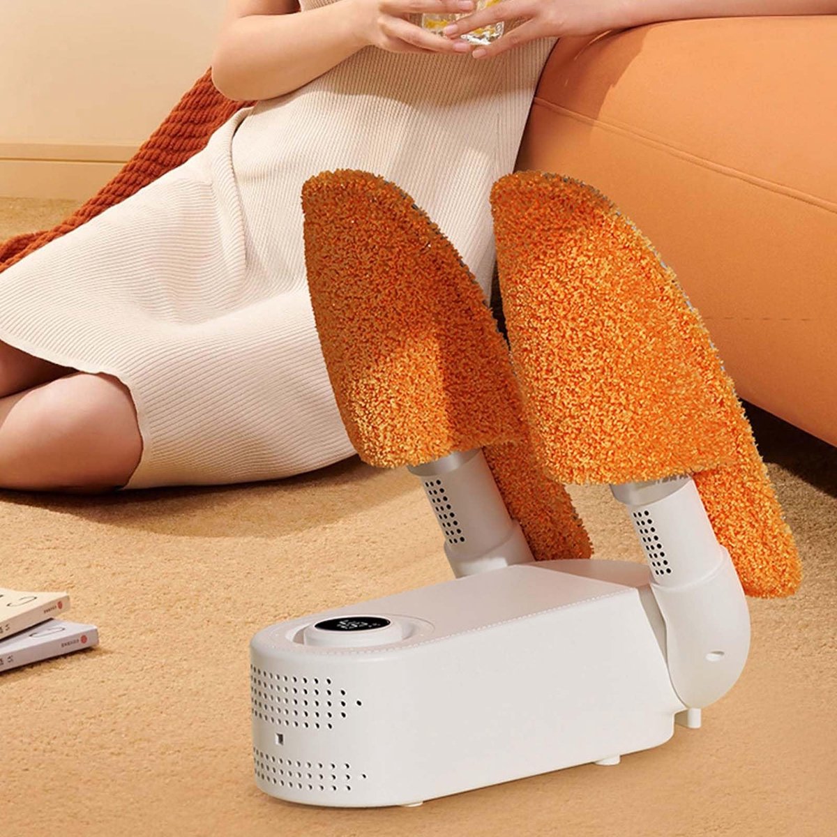 Dailygoods - Dailygoody - Elektrische Schoenendroger - 360-graden Verwarming - Intelligente Timer - Opvouwbaar - Voetwarmer - Frisse en Droge Schoenen - Unise