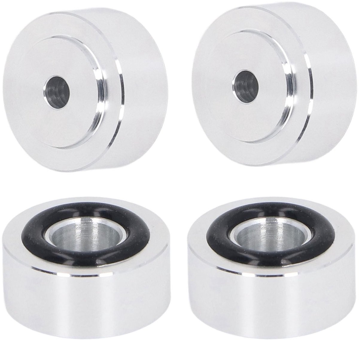 Dailygoods - Dailygoody - Aluminium Turntable Feet - Schokabsorberende Speaker Spikes - Verbeterde Geluidskwaliteit - Set van 4 - Geluidsisolatie - Perfect vo