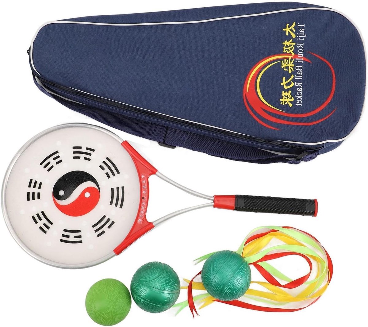 Lichtgewicht Tai Chi Racket met Zachte Ballen voor Oefeningen en Fitness Training voor Ouderen